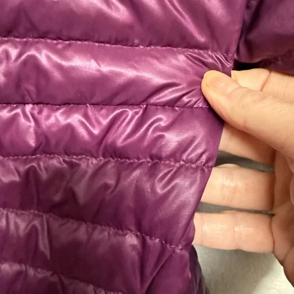 Women's Purple Arc’Terxyx Puffer Jacket  SX-S waist length w CURVES - Picture 3 of 4